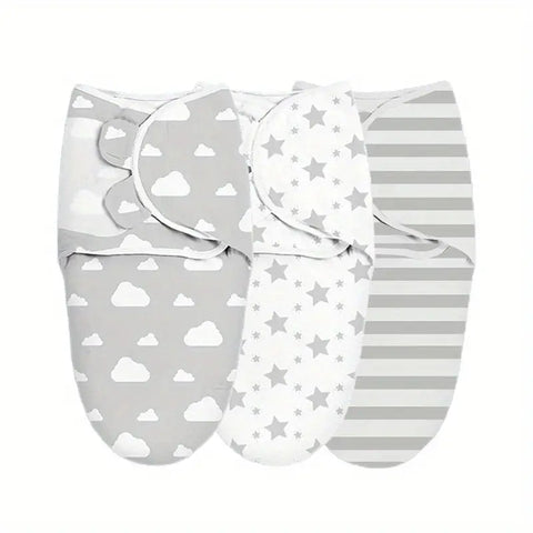 Universal Cotton Baby Blanket with Adjustable Swaddle