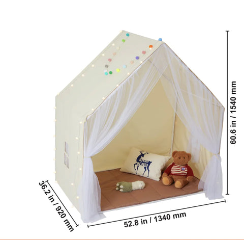 Kids Play Tent with Mat & Light - Imagination Ignition Station
