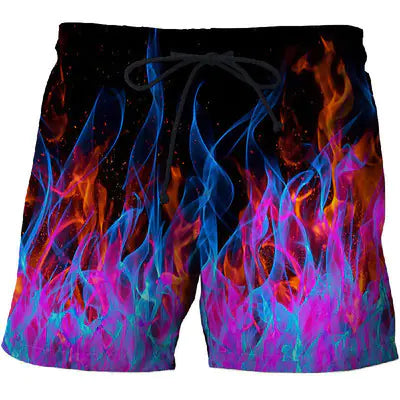 3D Digital Print Sports Swim Shorts for Men and Women