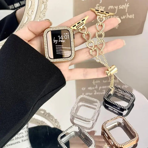 Apple Watch Case with Double Row Diamonds (iWatch SE)