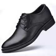 Men's Black Round Toe British Business Casual Shoes