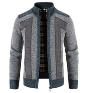 Men’s Stand Collar Plush Sweater
