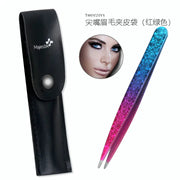 Professional Double-Sided Stainless Steel Tweezers - Precision Beauty Tool