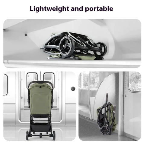 Lightweight Folding Baby Stroller - Perfect for Travel and Convenience