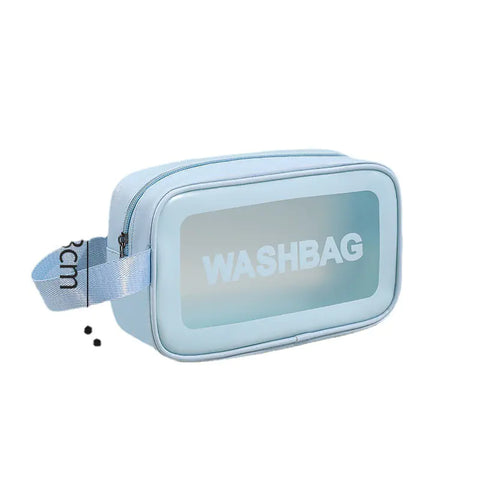 Large Capacity Waterproof PU Makeup Bag with Handle