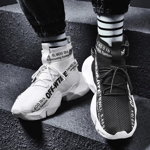 2020 Men’s Breathable Casual Sneakers with Thick Sole