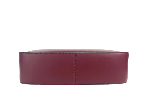 Michael Kors Wilma Large Shoulder Bag Purse - Dark Cherry