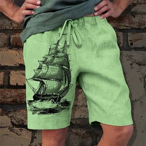 3D Digital Print Skull Shorts for Men