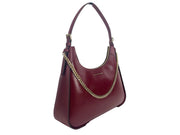Michael Kors Wilma Large Shoulder Bag Purse - Dark Cherry