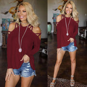 Chic Long Sleeve Off-Shoulder Top for Women