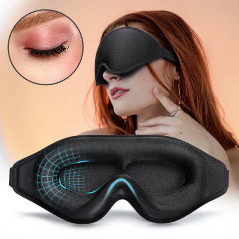 3D Natural Memory Foam Sleep Mask for Ultimate Comfort and Better Sleep