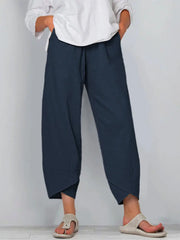 Loose Fit Cotton Linen Casual Pants for Women