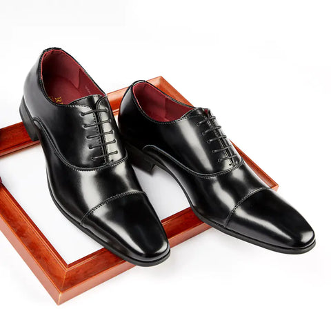 Men's Casual Leather Business Single Shoes