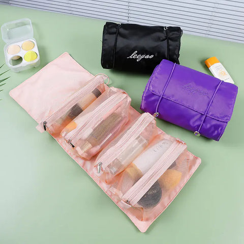 Fashionable Women’s Folding Travel Cosmetics Organizer