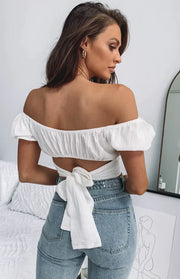 Pleated Short Sleeve Women's Shirt by New Lantern