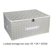 Collapsible Storage Box with Lock and Zipper - Ultimate Organization and Security Solution