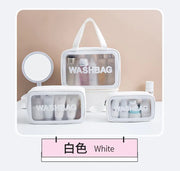 Large Capacity Waterproof PU Makeup Bag with Handle