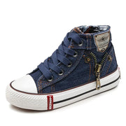 Kids' High-Top Canvas Sneakers for Boys and Girls