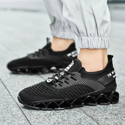 All-Matching Plus Size Breathable Flying Woven Running Casual Shoes