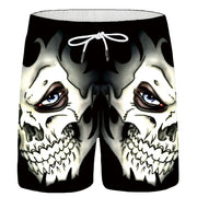 3D Digital Print Skull Shorts for Men