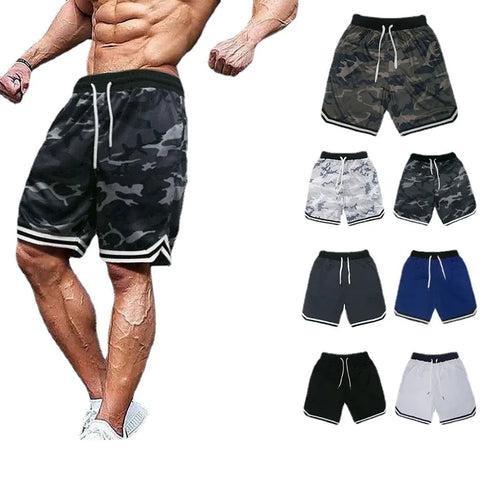 Breathable Men's Sports Mesh Loose Five-Point Shorts