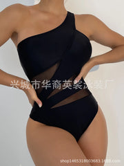 2023 Stylish One-Shoulder Backless Swimsuit