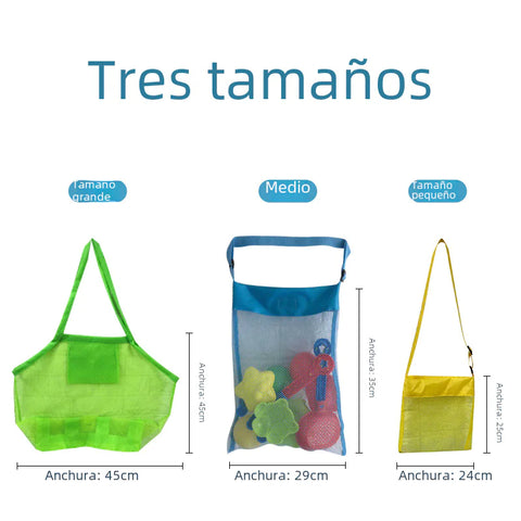Summer Portable Mesh Beach Bag for Kids' Toys