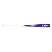 BAMBOOBAT by Pinnacle Sports Equipment INC. Adult Fungo Infield/Outfield Bamboo Baseball Bat White Handle/Purple Barrel 34"
