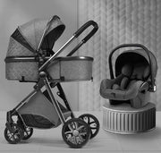 Stylish High View Stroller - Lightweight Folding Design