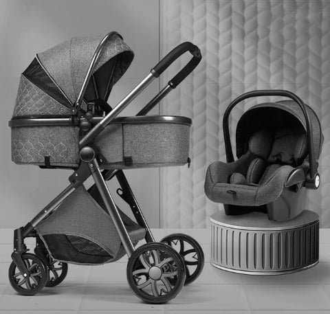 Stylish High View Stroller - Lightweight Folding Design
