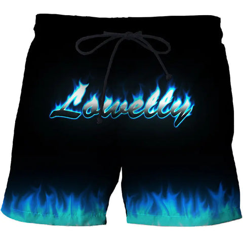 3D Digital Print Sports Swim Shorts for Men and Women
