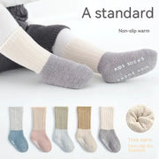 Thickened Fleece-Lined Cotton Socks for Baby (Autumn/Winter)