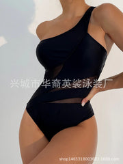 2023 Stylish One-Shoulder Backless Swimsuit