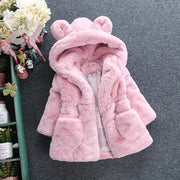 Girl's Fur Coat for Autumn and Winter