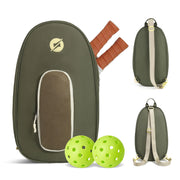 Dinkly Pickleball Bag Pickleball Backpack for Women & Men Cute Sling Bag for 3 Paddles Adjustable Tennis Bag with Front Pocket & Fence Hook Sports Equipment & Accessories