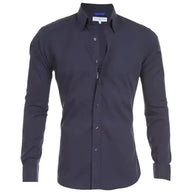 Men’s Zipper Lapel Shirt with Button Detail