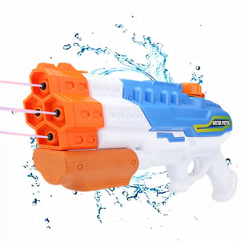 Water Gun Blaster with 4 Nozzles for Pool Fun