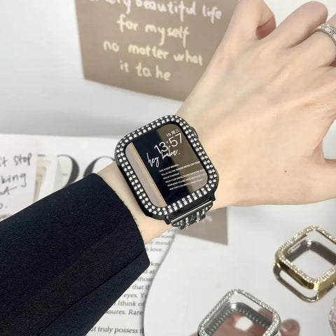 Apple Watch Case with Double Row Diamonds (iWatch SE)