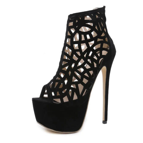 Stylish Women's High Heels with Waterproof Platform