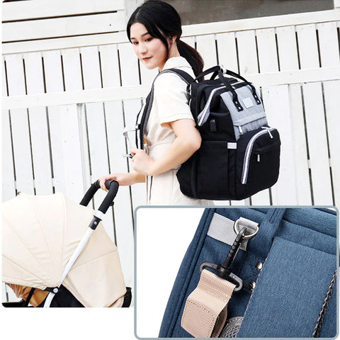 Foldable Infants Baby Crib Waterproof Nappy Mother Bag - Perfect for Travel