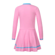 Solid Color Children's Dress Style Swimsuit - High-Quality, Comfortable, and Stylish