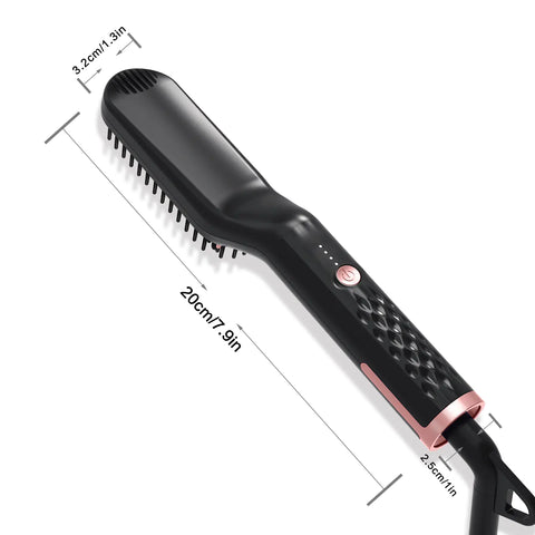 Professional Grooming Set - Straightening Brush and Beard Comb