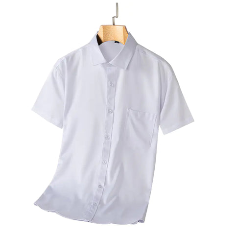 Men's Short Sleeve Stretch Bamboo Fiber Casual Shirt