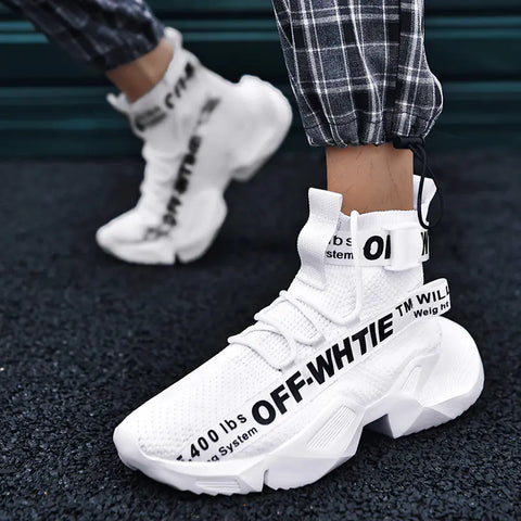 2020 Men’s Breathable Casual Sneakers with Thick Sole