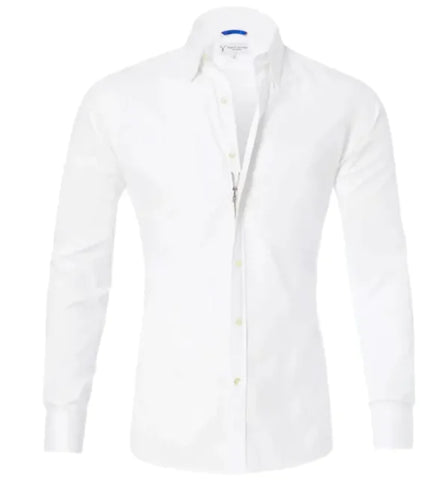 Men’s Zipper Lapel Shirt with Button Detail