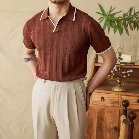 Breathable Summer Polo Shirt for Men