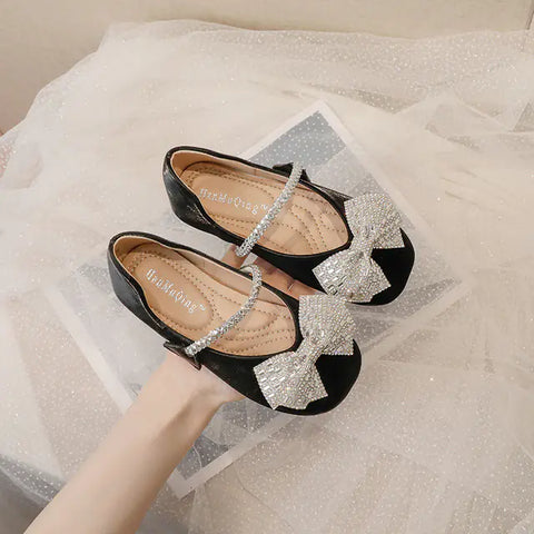 Girls' Mary Jane Glitter Princess Shoes for Kids