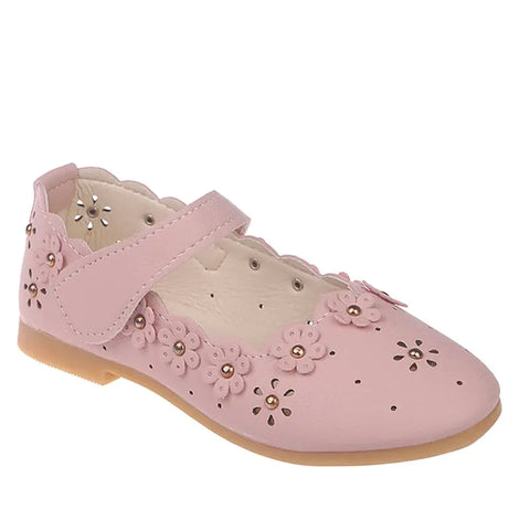 Flat Princess Shoes for Kids - Floral Design for Girls