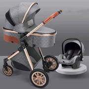Stylish High View Stroller - Lightweight Folding Design