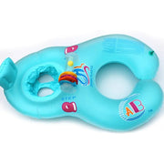 Mother-Child Dual Swim Ring, Family Swimming Float